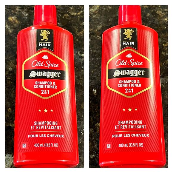 *2 Pack* Old Spice Swagger 2-in-1 Shampoo & Conditioner 13.5 FL OZ *NEW* - Picture 1 of 1